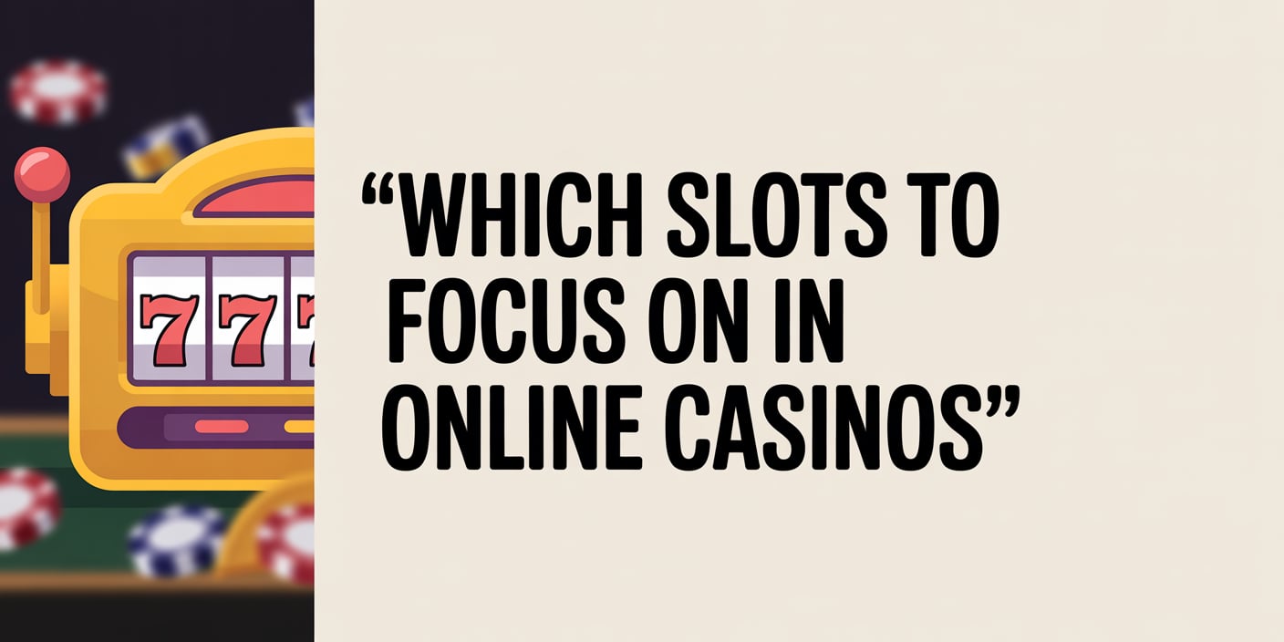 Which Slots to Focus on in Online Casinos