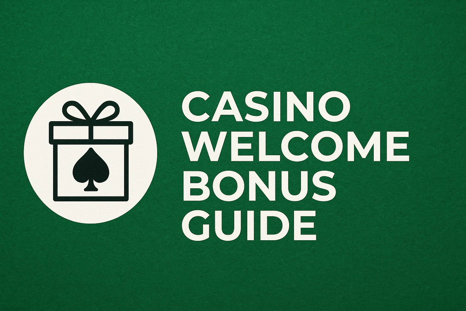 Casino Welcome Bonus Guide